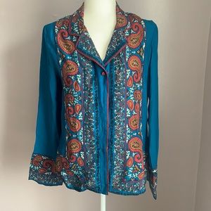 COPY - NWT 100% silk lucky brand blouse